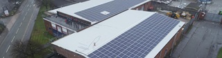 Solar panels at David Luke Schoolwear